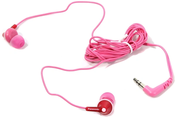 Наушники вкладыши Panasonic RP-HJE125E 1.1м розовый проводные (RP-HJE125E-P)