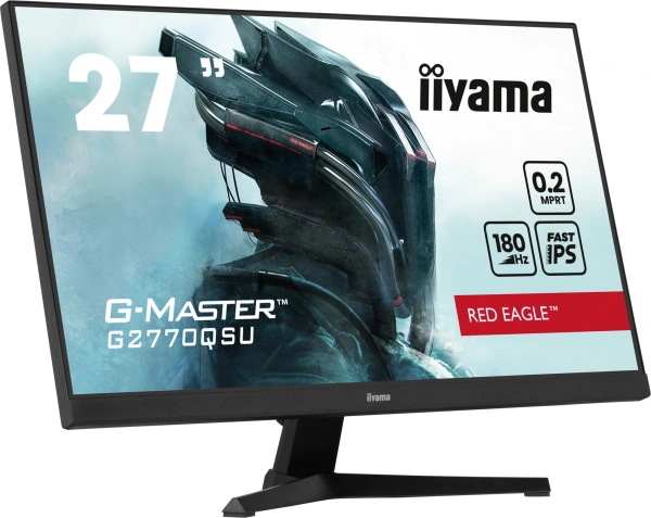 Монитор Iiyama 27" G-Master GB2770QSU-B6 черный IPS LED 0.2ms 16:9 HDMI M/M матовая HAS Piv 400cd 178гр/178гр 2560x1440 180Hz FreeSync DP 2K USB 5.7кг
