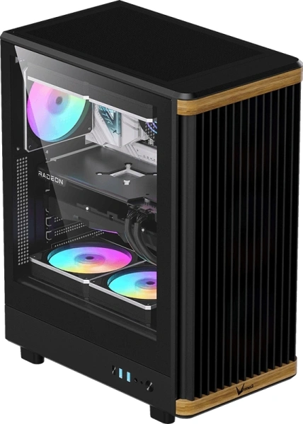 Корпус Formula TimberLine T1 черный без БП ATX 4x120mm 1xUSB2.0 1xUSB3.0 1xUSB3.1 audio bott PSU