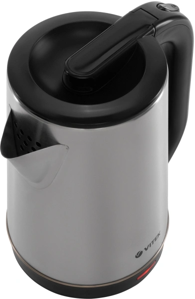 Чайник электрический Vitek VT-1139 1.8л. 2200Вт сталь/черный корпус: нерж.сталь