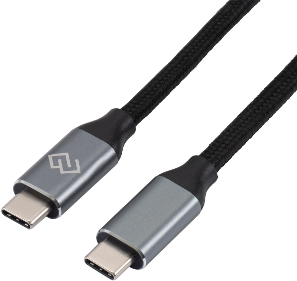 Кабель Digma D-Type-C-USB3.2-2m D-TYPE-C-USB3.2-100W-4K-2M 2м черный