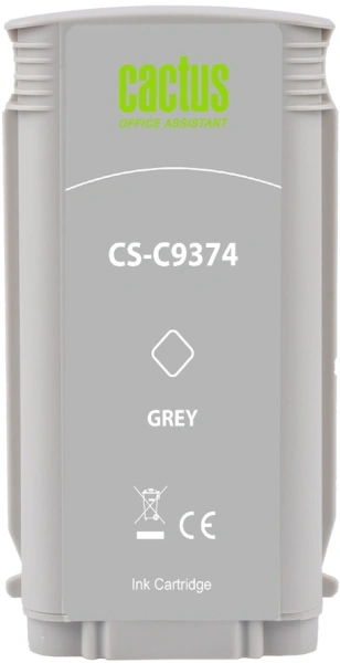 Картридж струйный Cactus CS-C9374 №72 фото серый (130мл) для HP DJ T610/T620/T770/T1100/T1100/T1120/T1200