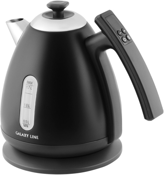 Чайник Galaxy Line GL 0343 1.7л. 2200Вт черный (металл/пластик)