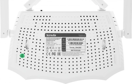 Роутер беспроводной Tenda AC5 AC1200 10/100BASE-TX белый