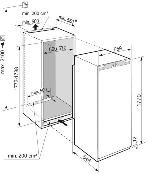Холодильник Liebherr IRe 5100 001 белый (однокамерный)