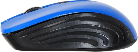 Мышь Оклик 545MW черный/синий оптическая (1600dpi) беспроводная USB для ноутбука (4but)
