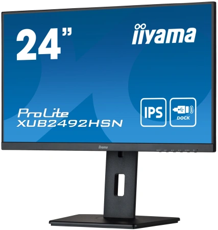 Монитор Iiyama 23.8" XUB2492HSN-B5 IPS FHD чер HDMI DP USB M/M HAS Piv 75Hz 250cd