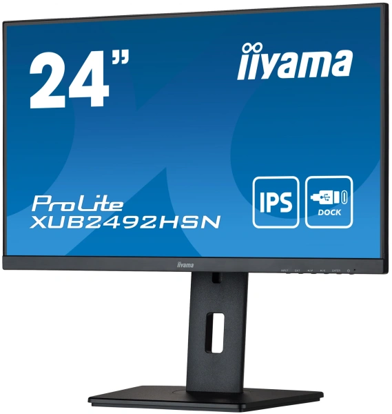 Монитор Iiyama 23.8" XUB2492HSN-B5 IPS FHD чер HDMI DP USB M/M HAS Piv 75Hz 250cd
