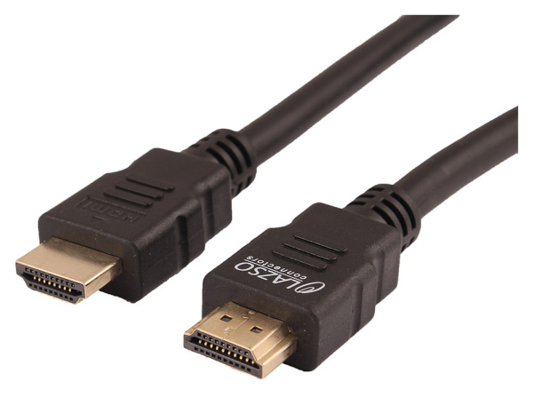 Кабель аудио-видео LAZSO WH-111 HDMI (m)/HDMI (m) 1м. позолоч.конт. черный (WH-111(1M))