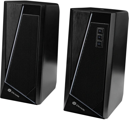 Колонки Оклик OK-125 2.0 черный 12Вт