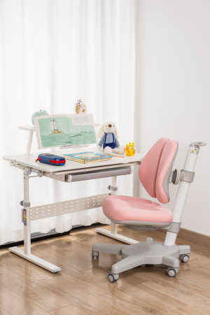 Кресло детское Cactus CS-CHR-3604PK розовый крестов. пластик серый