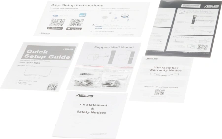 Бесшовный Mesh роутер Asus ZenWiFi XD5 (XD5 (W-2-PK)) AX3000 10/100/1000 белый комп.:устройство/креп