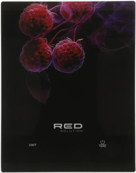 Весы кухонные электронные Red Solution S728 макс.вес:10кг черный/НейроМалина
