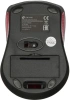 Мышь Оклик 485MW черный/красный оптическая (1200dpi) беспроводная USB для ноутбука (3but)