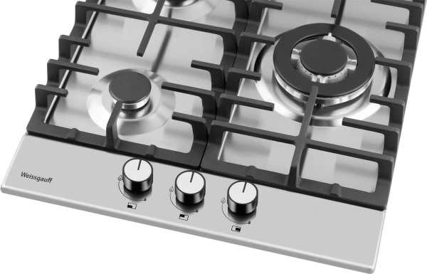 Газовая варочная поверхность Weissgauff HGG 451 XFV нержавеющая сталь