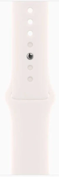 Смарт-часы Apple Watch Series 10 A2999 46мм 2.1" OLED корп.розовое золото Sport Band рем.белый разм.брасл.:140-190мм (MWWT3LW/A)