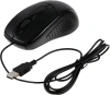 Мышь Оклик 305M черный оптическая (1000dpi) USB (3but)