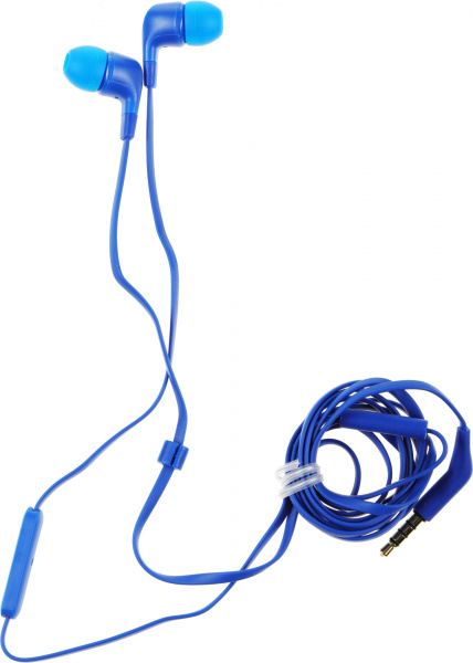 Гарнитура вкладыши Philips TAE1105BL/00 1.2м синий проводные в ушной раковине