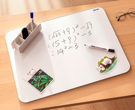 Доска магнитно-маркерная Deli 50025 лак серебристый 45x60см пластик/металл