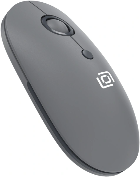 Мышь Оклик 408MW графитовый оптическая 1600dpi silent беспров. USB для ноутбука 4but (2007533)