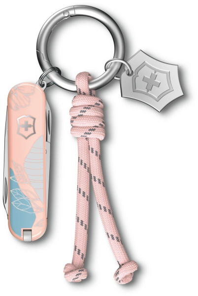 Нож перочинный Victorinox Classic SD Paris Style (0.6223.E221) 58мм 7функц. розовый подар.коробка