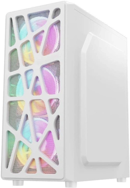 Корпус Formula Mana белый без БП ATX 4x120mm 1xUSB2.0 1xUSB3.0 1xUSB3.1 audio bott PSU