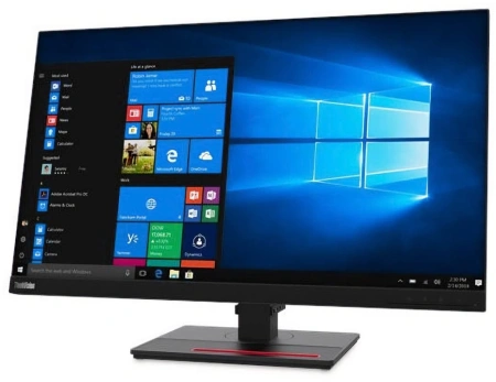 Монитор Lenovo 27" ThinkVision T27q-20 черный IPS 4ms 16:9 HDMI полуматовая HAS Piv 1000:1 350cd 178гр/178гр 2560x1440 60Hz DP 2K USB 7.44кг
