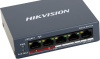Коммутатор Hikvision DS-3E0105P-E/M(B) 4x100Mb 4PoE+ 35W неуправляемый
