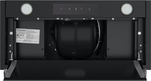 Вытяжка встраиваемая Maunfeld Fantasy Light 60 черный управление: сенсорное (1 мотор)