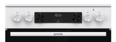 Плита Электрическая Gorenje GECS6C70WC белый/черный стеклокерамика (без крышки)
