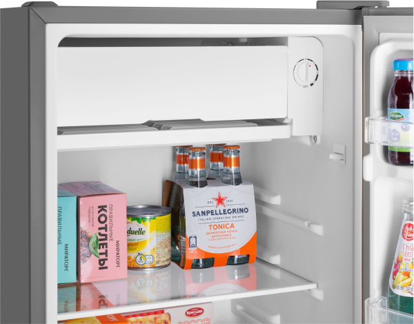 Холодильник Maunfeld MFF83GD золотистый/серый (однокамерный)