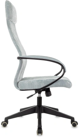 Кресло руководителя Бюрократ CH-610 Fabric серо-голубой Light-28 крестов. пластик