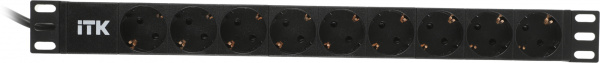 Блок распределения питания ITK PH22-9D1-P гор.размещ. 9xSchuko базовые 16A Schuko 2м
