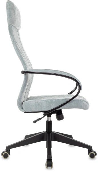 Кресло руководителя Бюрократ CH-610 Fabric серо-голубой Light-28 крестов. пластик