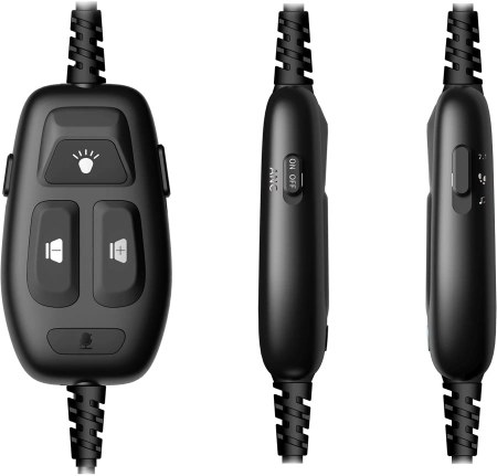 Наушники с микрофоном A4Tech Bloody MC750 черный 2.3м мониторные USB оголовье (MC750 BLACK)