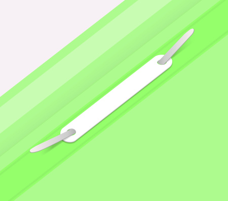 Папка-скоросшиватель Бюрократ Double Neon -PSLDNE/LETT A4 прозрач.верх.лист пластик салатовый 0.14/0.18