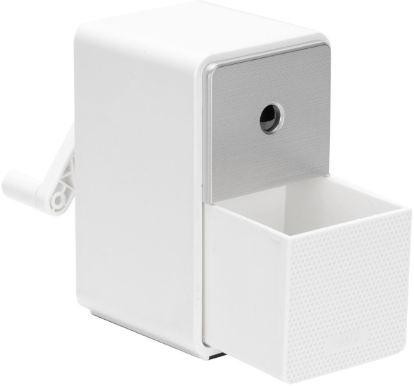 Точилка для карандашей механическая Deli 71160White 1 отверстие пластик белый