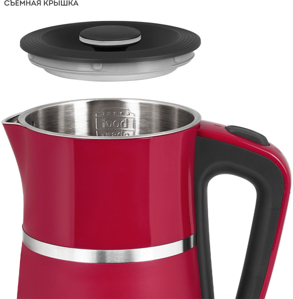 Чайник Galaxy Line GL 0339 1.7л. 2200Вт красный (металл/пластик)