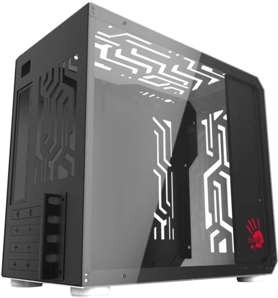 Корпус Bloody BD-CC110 белый без БП mATX 5x120mm 2xUSB3.0 audio