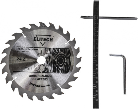 Циркулярная пила (дисковая) Elitech ПД 190 1300Вт (настольная)
