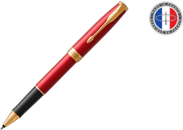 Ручка роллер Parker Sonnet Core T539 (CW1931475) LaqRed GT F черн. черн. подар.кор.