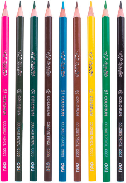 Карандаши цв. Deli EC00310 ColoRun тополь 18цв. коробка/европод.