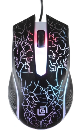 Мышь Оклик 395M SHADOW черный оптическая (1500dpi) USB для ноутбука (3but)