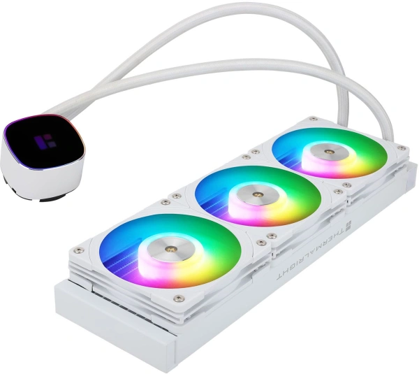 Система водяного охлаждения Thermalright Frozen Horizon 360 ARGB Soc-AM5/AM4/1151/1200/2066/1700 белый 4-pin 28.1dB Al Ret (F-HORIZON-360-WH)