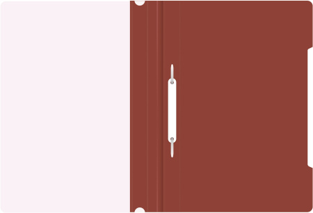 Папка-скоросшиватель Бюрократ -PS20BROWN A4 прозрач.верх.лист пластик коричневый 0.12/0.16