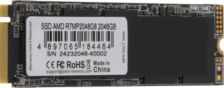 Накопитель SSD AMD PCIe 4.0 x4 2TB R7MP2048G8 Radeon M.2 2280