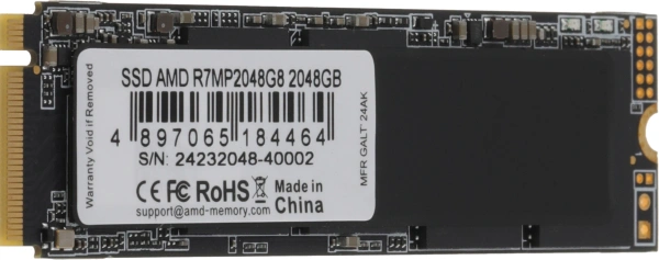 Накопитель SSD AMD PCIe 4.0 x4 2TB R7MP2048G8 Radeon M.2 2280