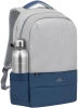 Рюкзак для ноутбука 17.3" Riva 7567 серый/темно-синий полиэстер