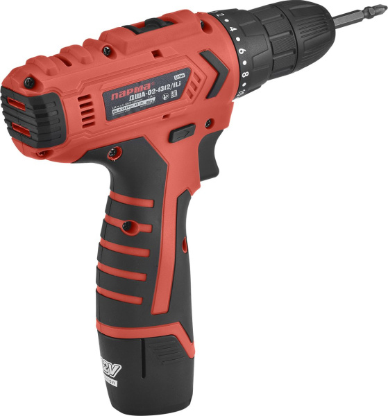 Дрель-шуруповерт Парма ДША-02-1312/1Li аккум. патрон:быстрозажимной (02.021.00005)