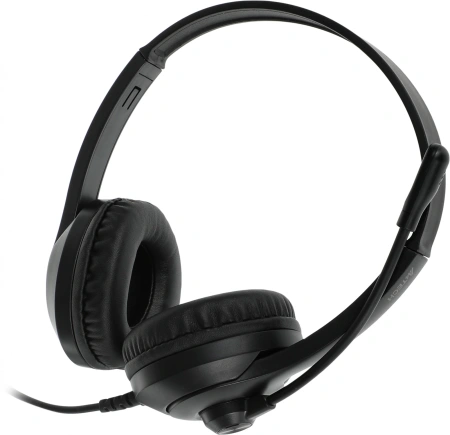 Наушники с микрофоном A4Tech Fstyler FH100U черный 2м накладные USB оголовье (FH100U (STONE BLACK))